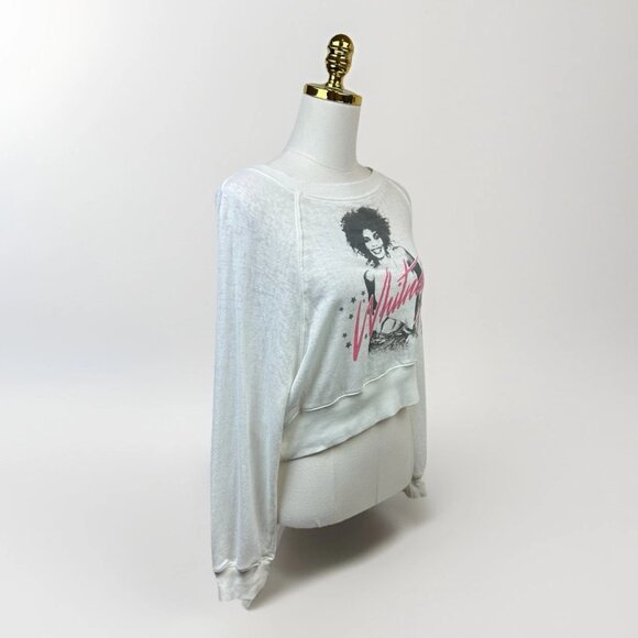 🎤✨Recycled Karma Whitney Houston Cropped Sweatshirt – XS – Worn 1 Time 🎤✨ - Picture 7 of 11